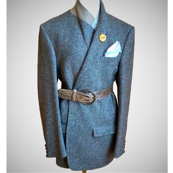 VINTAGE Donegal Tweed Menswear Oversized Blazer - Picture 1 of 16